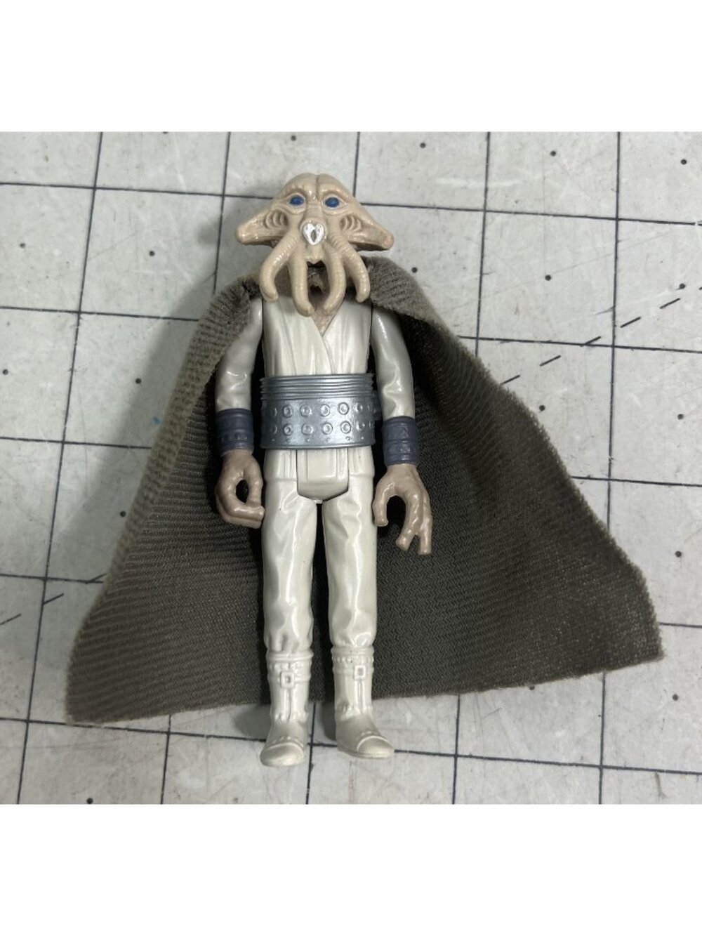 Vintage Star Wars Squid Head Figure Fabric Cape Belt Kenner 3.75" Near Mint